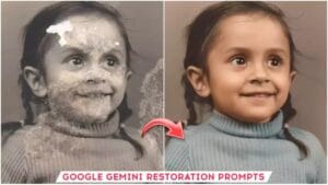 Old photo restoration comparison side-by-side