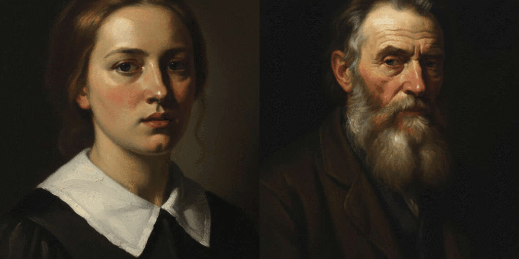 "Create timeless, dramatic portraits with these 15 Gemini AI photo prompts inspired by the classic Rembrandt-style lighting and artistry."