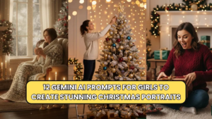 Cozy Christmas scenes with decorations.