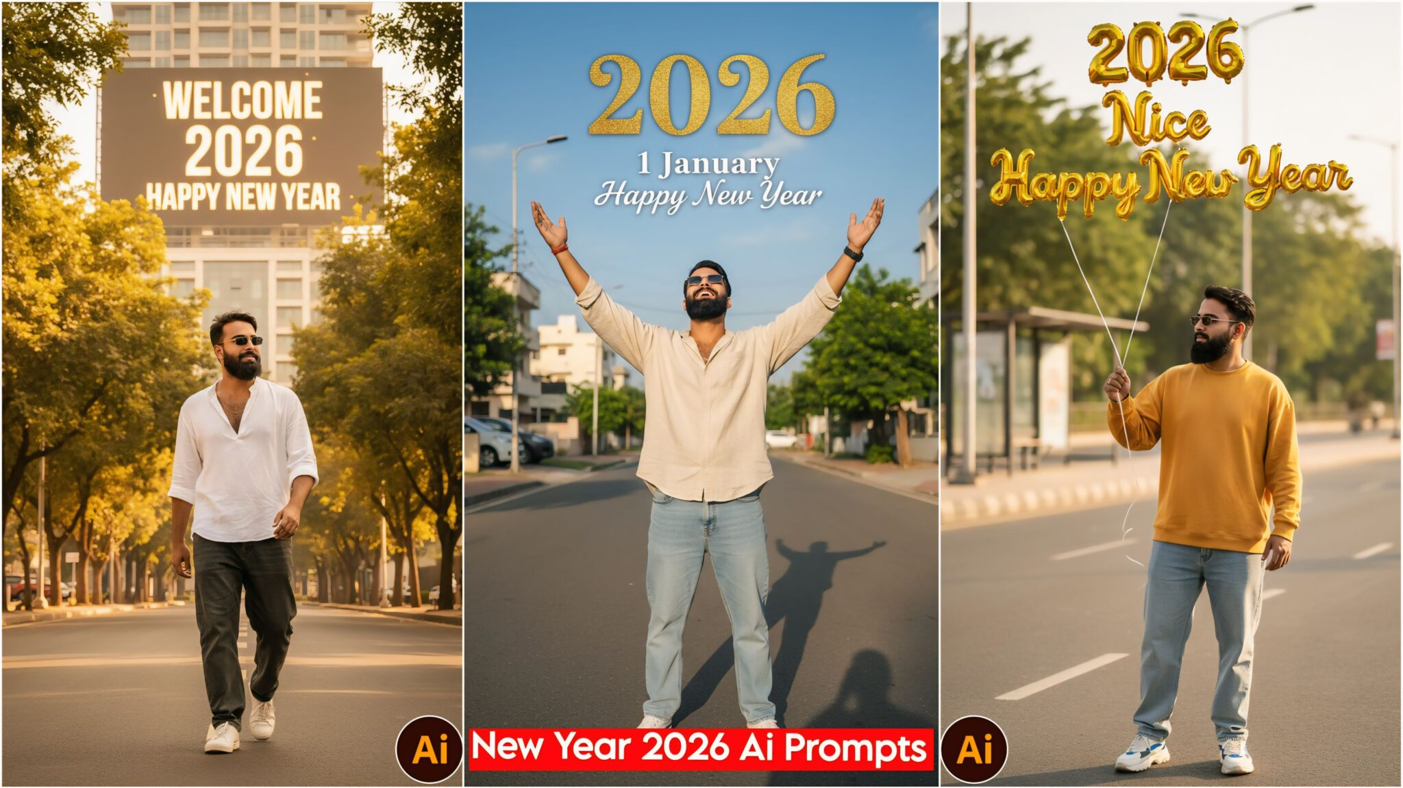 Happy New Year 2026 AI Photo Editing Prompts – Natural and Realistic AI Prompts