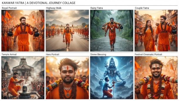 Kanwar Yatra AI Photo Prompts 2026: 8 Ultra-Realistic 8K Mahadev Image Prompts with Face Reference